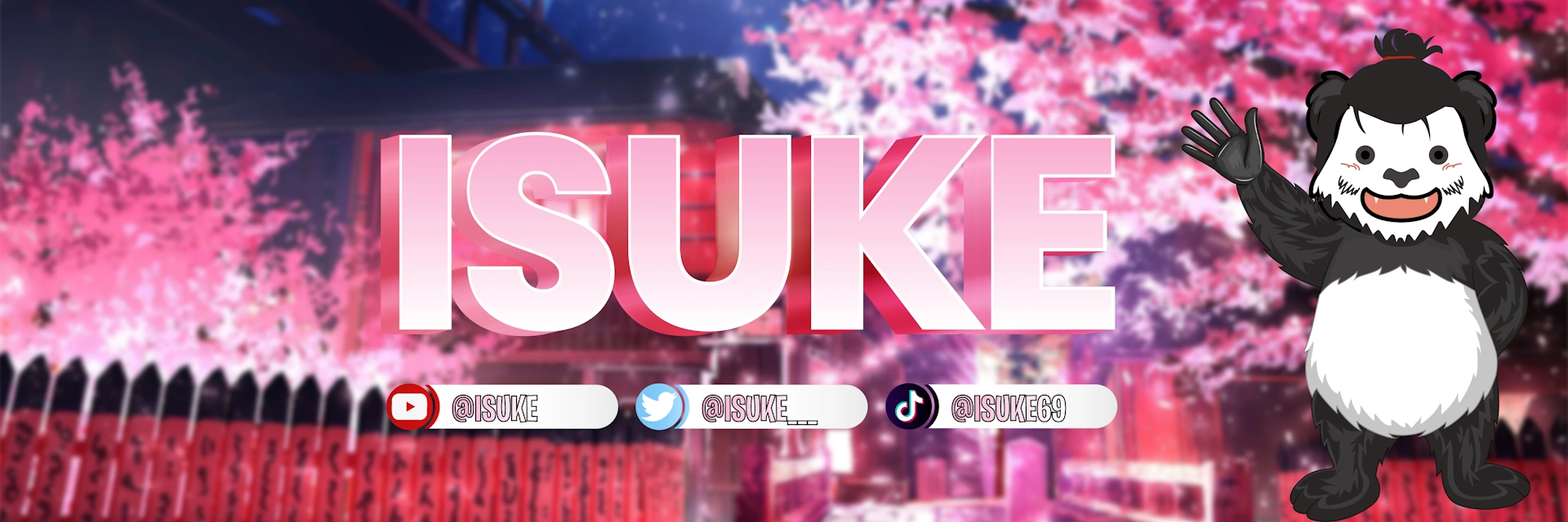 banniere isuketv affichant ces reseaux